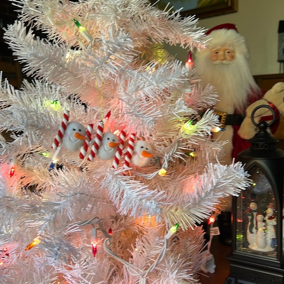 ❤️ Snowman Peppermint Stick Ornament BUY ONE GET ONE FREE - Picture 2 of 5